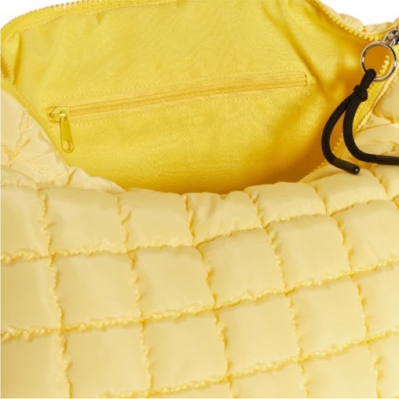 Free People Movement Quilted Carryall Bag in Sour Citrus Or Bubblegum NWT - Picture 3 of 6